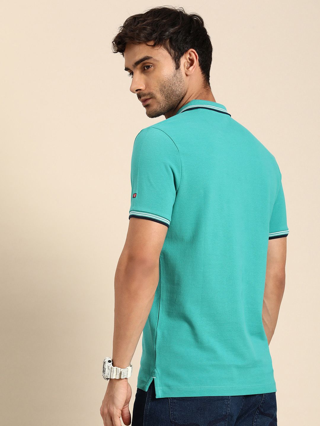 Being Human Pure Cotton Polo Collar Casual T-shirt