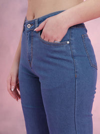 DressBerry Women Mid-Rise Wide Leg Jeans