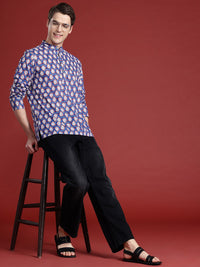 Anouk Pure Cotton Printed Mandarin Collar Kurta