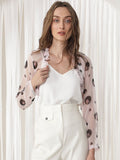 RAREISM Floral Printed Open Front Crop Shrug