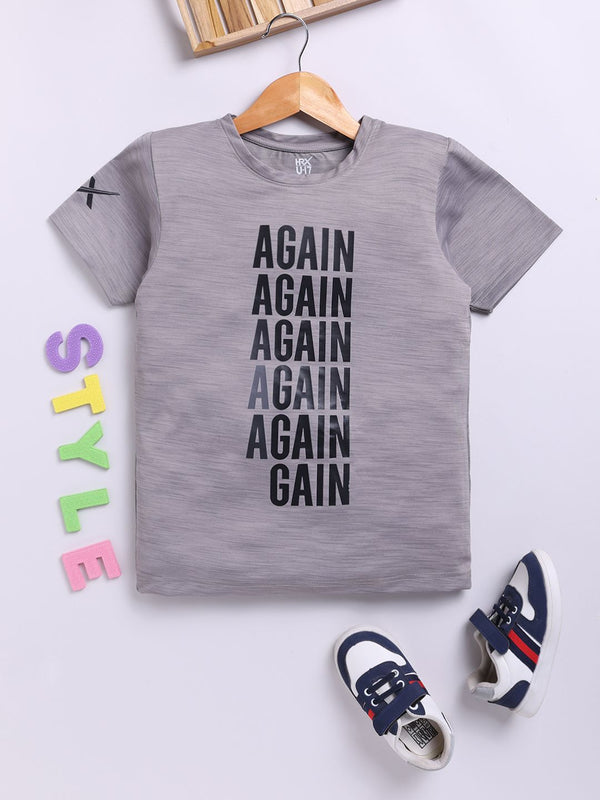 HRX by Hrithik Roshan Boys Typography Printed T-shirt