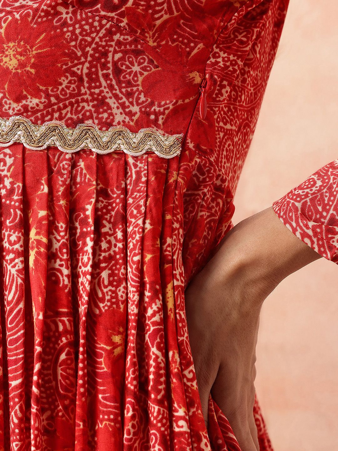 all about you Lace Taping Ethnic Dress