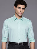 Raymond Slim Fit Textured Self Design Pure Cotton Formal Shirt