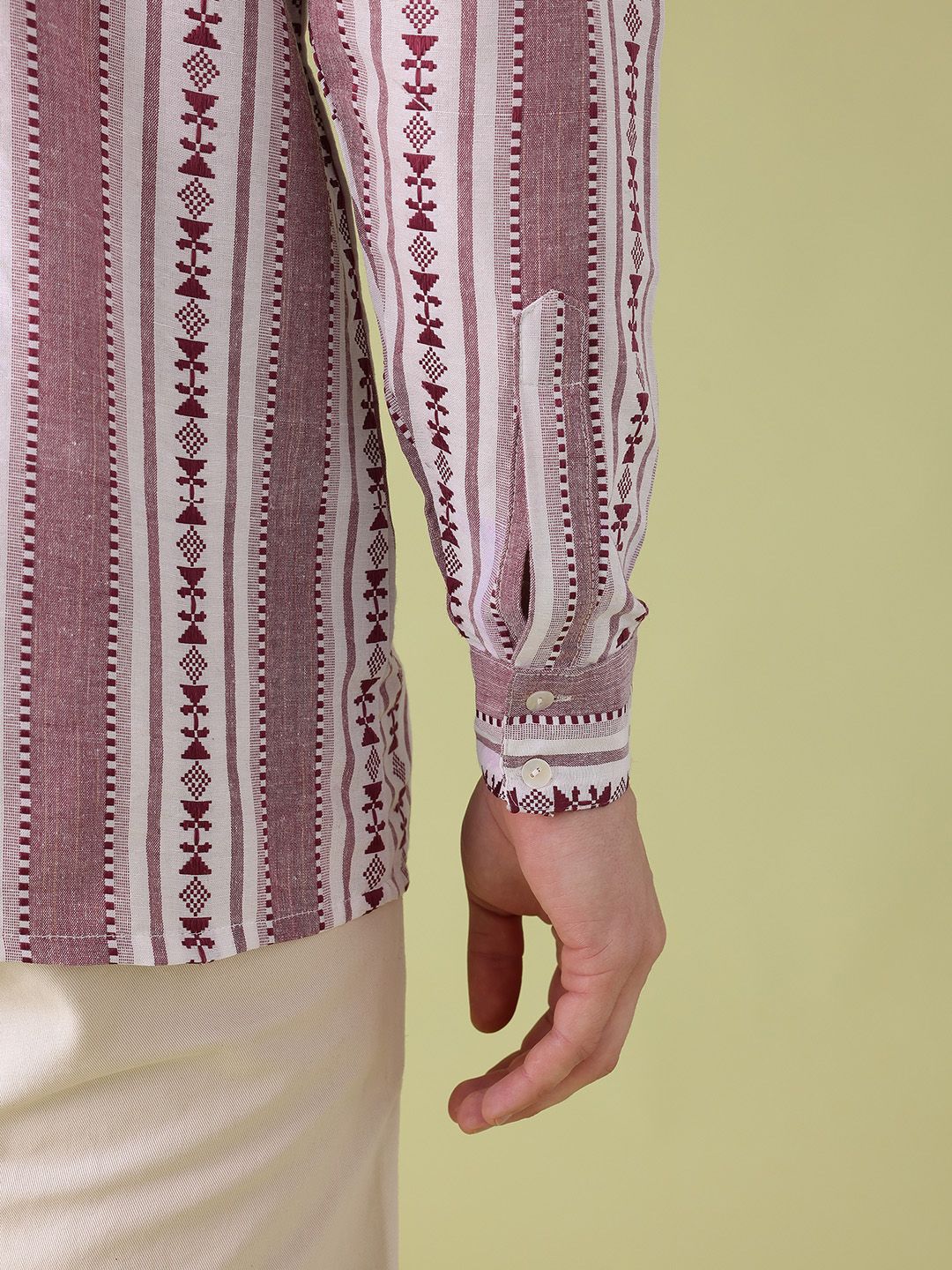 Anouk Woven Design Geometric Kurta