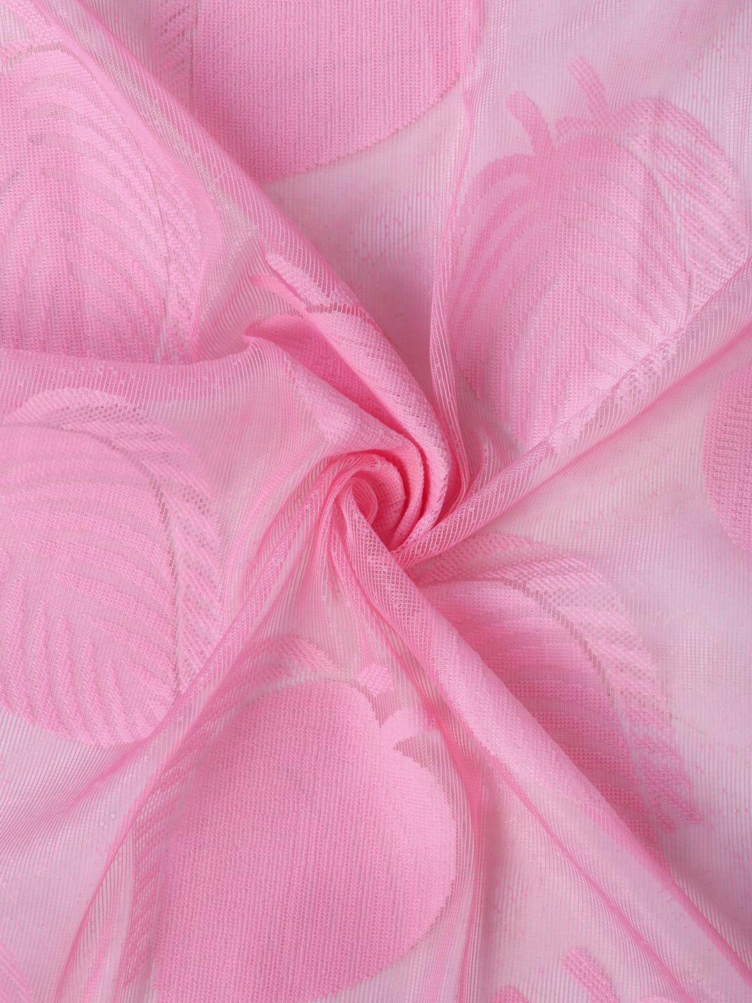 HOSTA HOMES Pink Floral Long Door Curtain