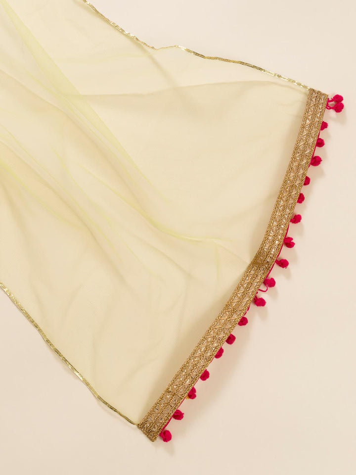 pspeaches Girls Printed Ready to Wear Lehenga & Blouse With Dupatta