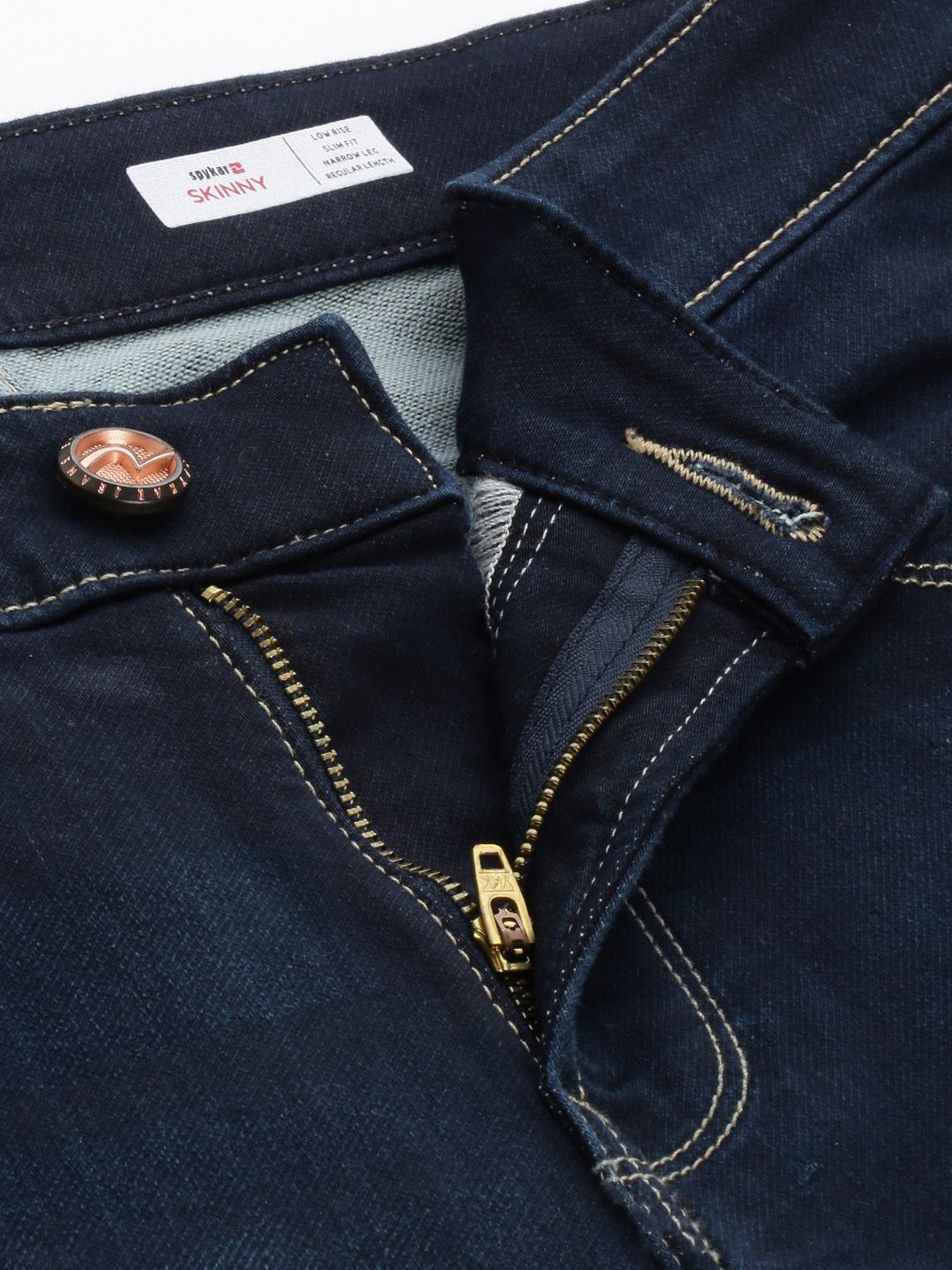 SPYKAR Men Skinny Fit Low-Rise Light Fade Stretchable Jeans