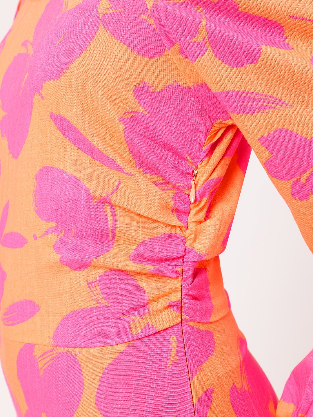 DressBerry Sweet Florals Ruched A-Line Mini Sundress