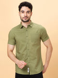 Being Human Slim Fit Spread Collar Short Sleeves Casual Shirt