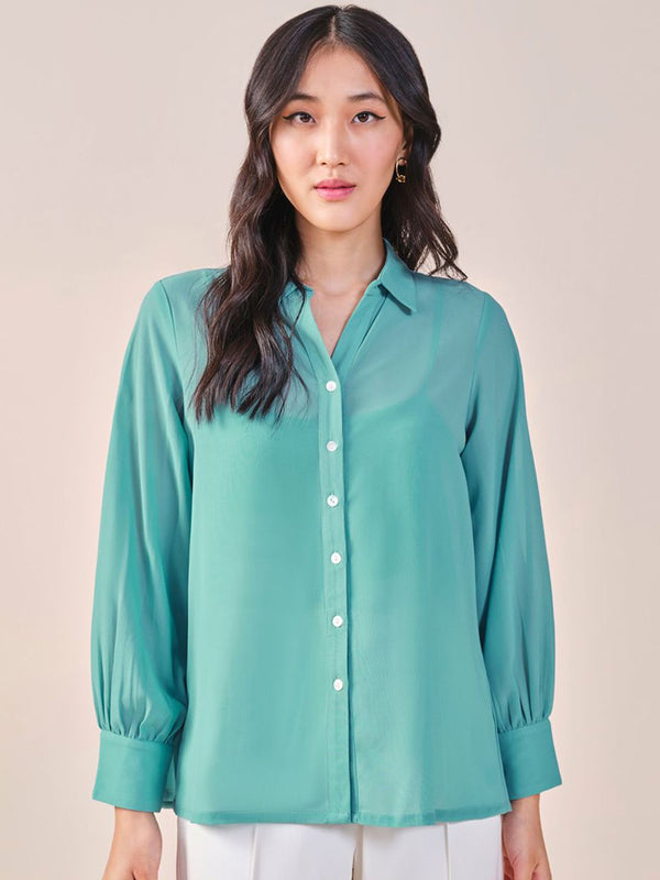 AND Solid Shirt Style Top