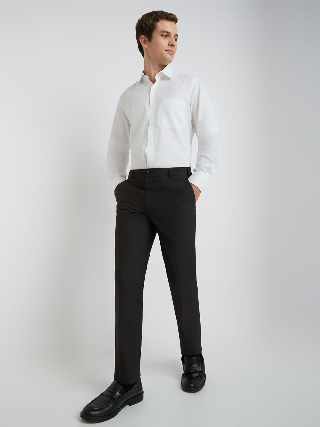 Raymond Men Slim Fit Formal Trousers