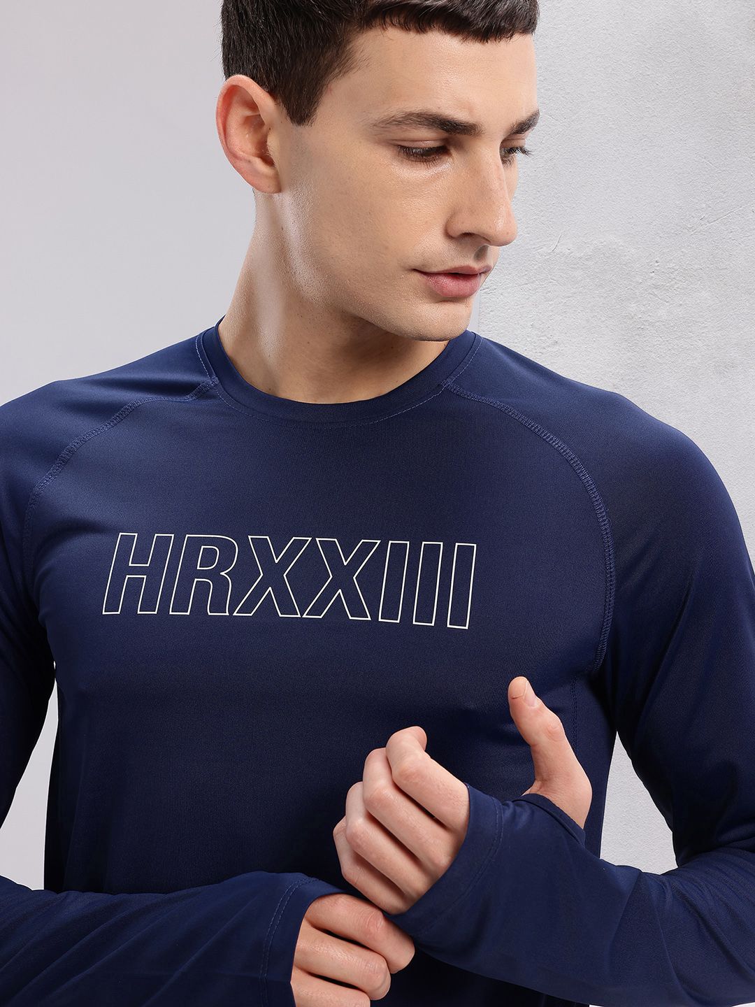 HRX by Hrithik Roshan Men Printed Rapid-Dry Training T-shirt