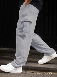 Powerlook Men Relaxed-Fit Cargo Track Pant