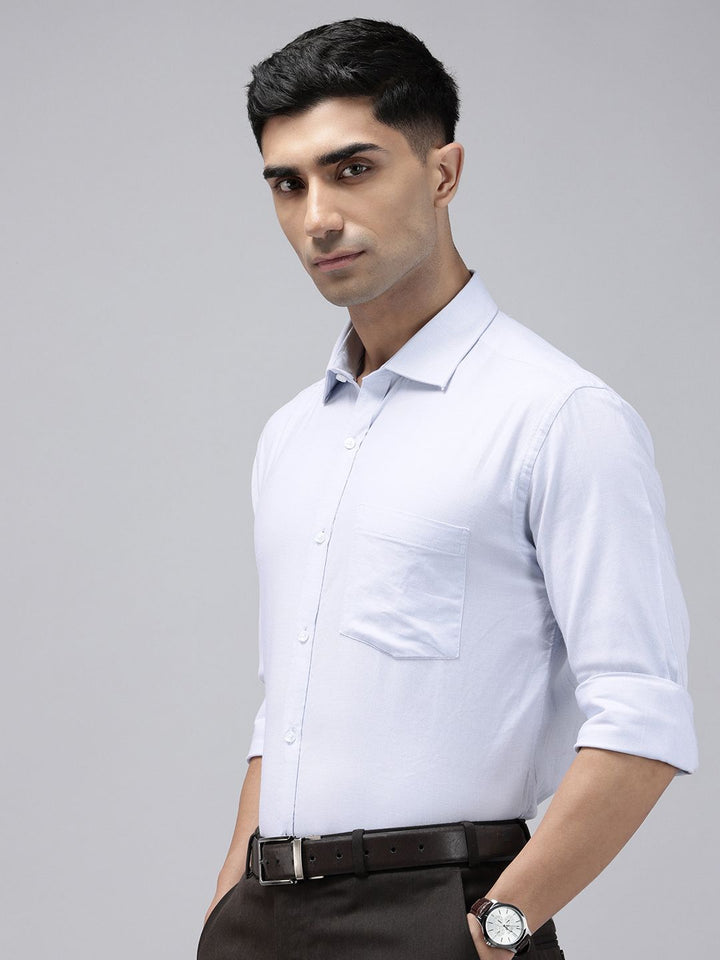 Park Avenue Slim Fit Self Checked Pure Cotton Formal Shirt