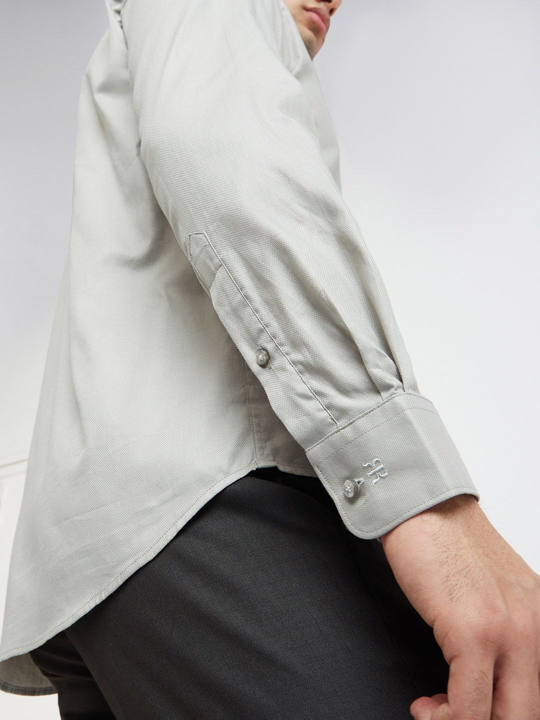 Raymond Slim Fit Opaque Pure Cotton Formal Shirt