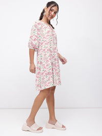 DressBerry Vacay Vibes Floral A-Line Dress