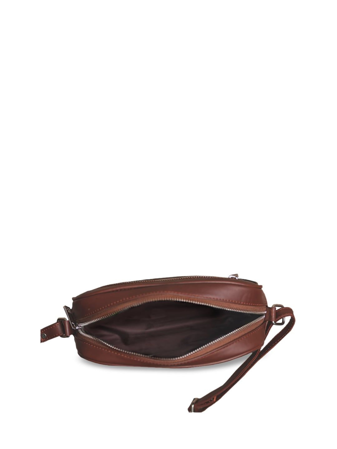 ZOUK Black & Beige Ethnic Motifs Woven Design Handcrafted Vegan Leather Sustainable Sling Bag