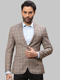 Park Avenue Men Checked Single Breasted Super Slim-Fit Blazers