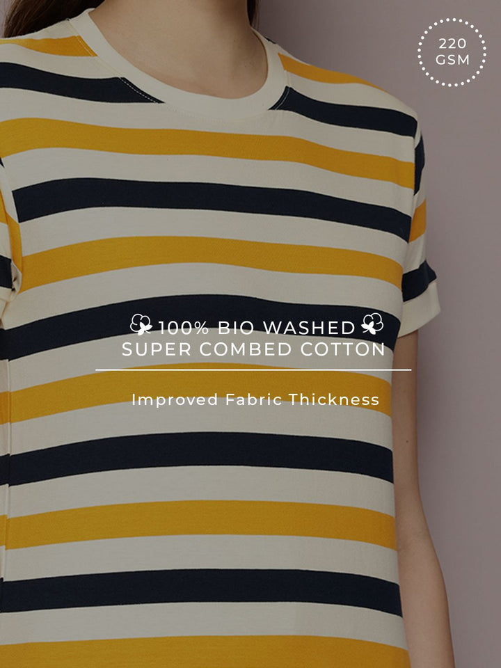 Dillinger Women Short Sleeve Regular Yarn Dyed Tshirt