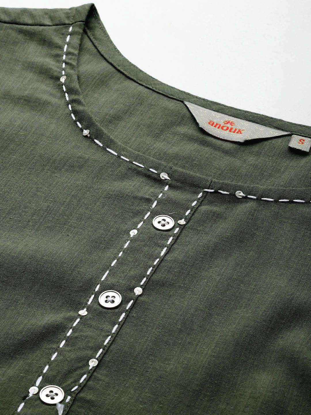 Anouk Solid A-Line Kurta