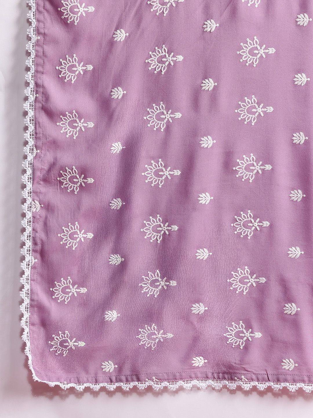 Anouk Floral Print Kurta with Trousers & Dupatta