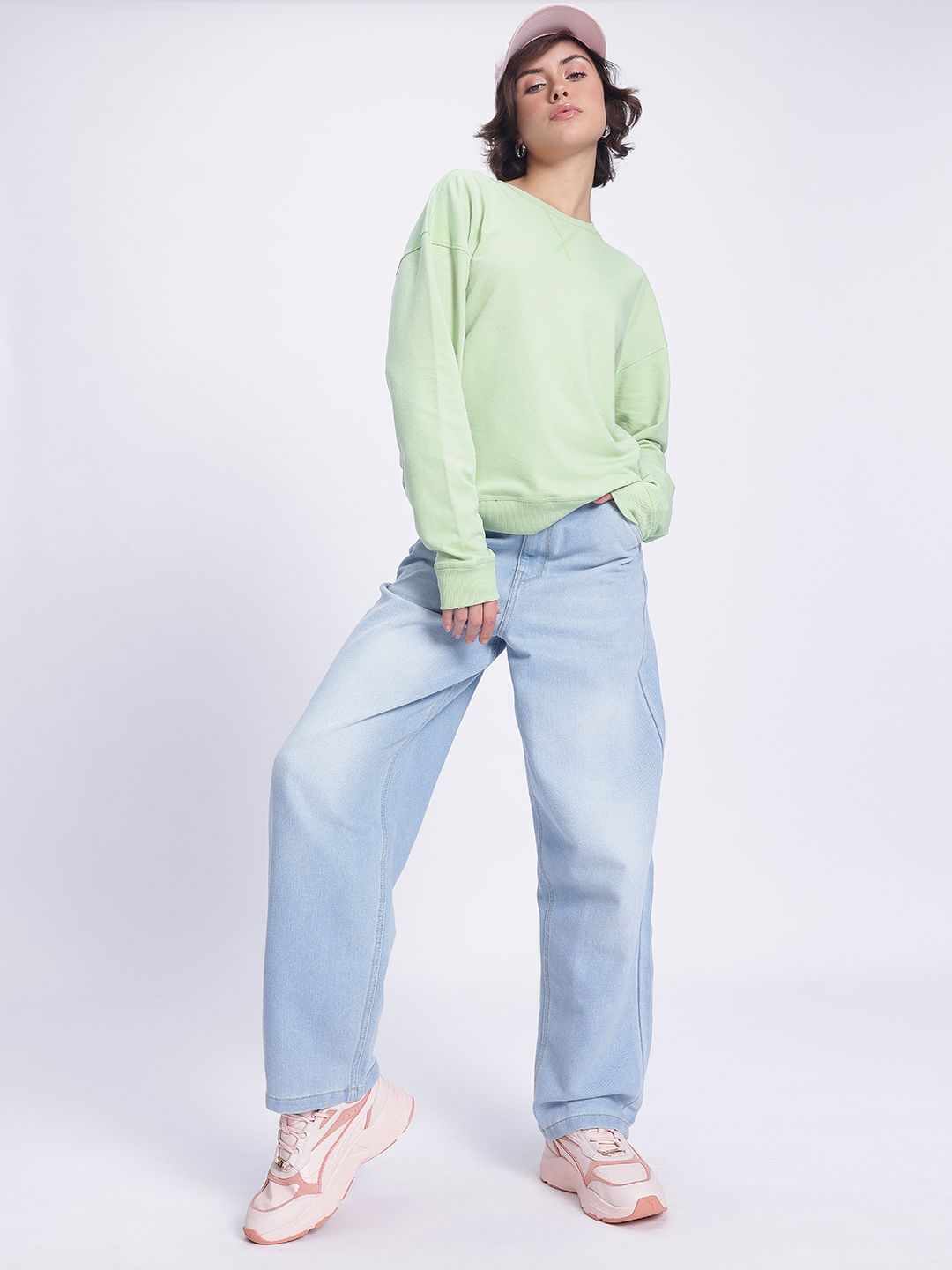 DressBerry Printed Relaxed Fit Sweatshirt