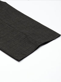 Raymond Men Checked Slim Fit Formal Trousers