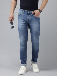 SPYKAR Men Slim Fit Low-Rise Heavy Fade Stretchable Jeans