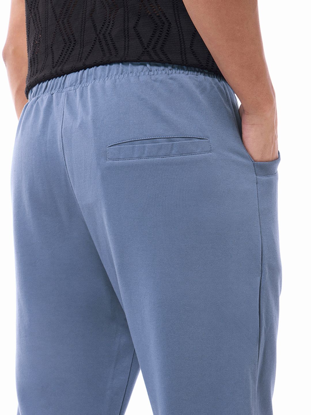 Bewakoof Men Blue Solid Joggers