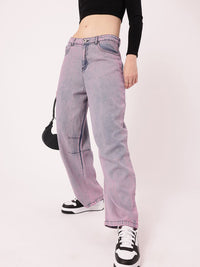 DressBerry Women Urban Chic Baggy Fit Faded Jeans