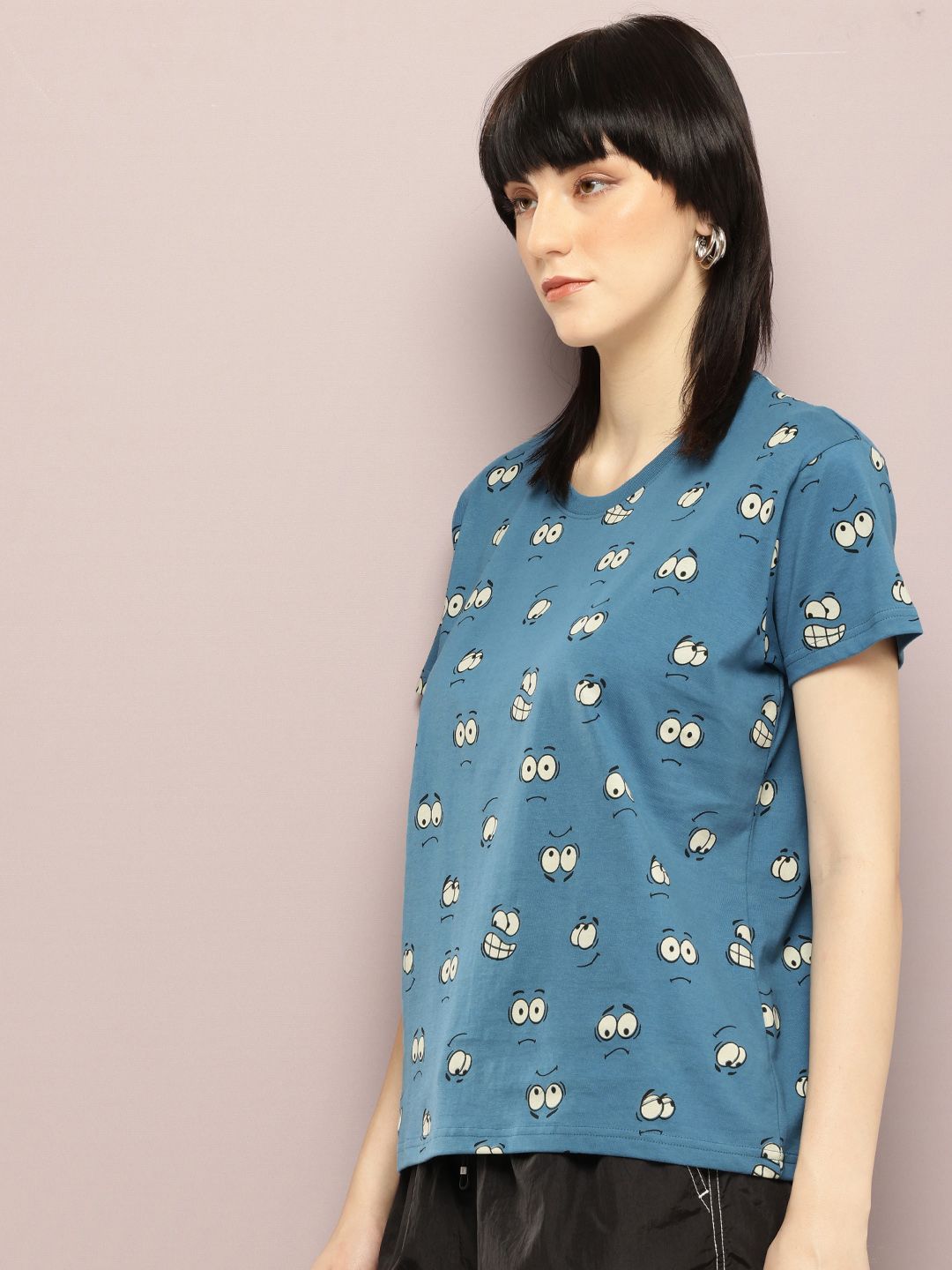 DILLINGER Printed Pure Super Combed Cotton Boxy T-shirt