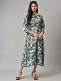 W Floral Midi Cotton Dress