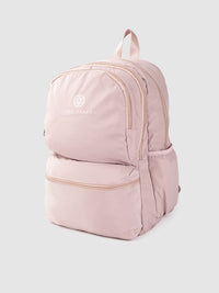 Lino Perros Women Dusty Pink Solid 13 Inch Laptop Backpack