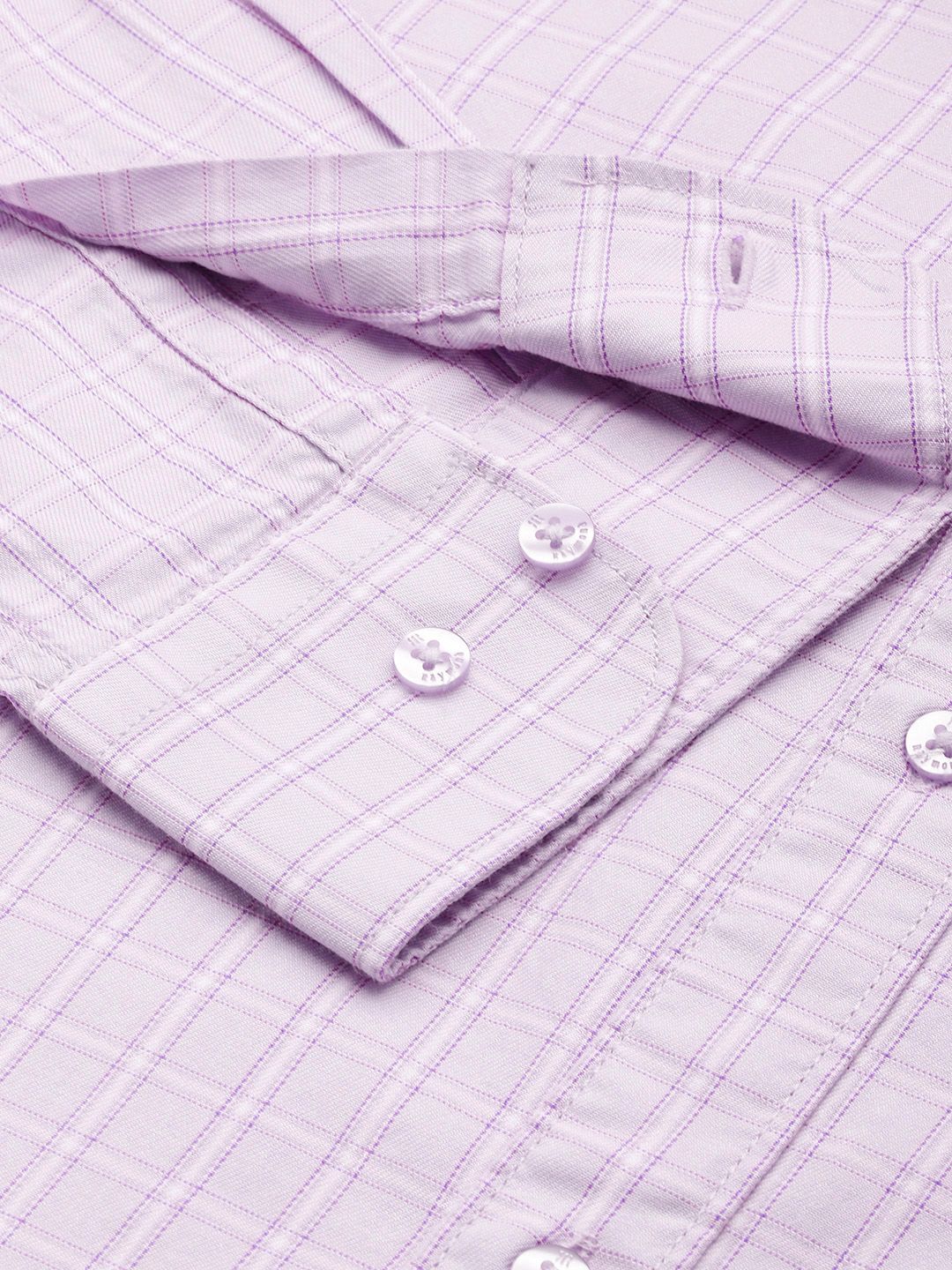 Raymond Pure Cotton Slim Fit Checked Casual Shirt