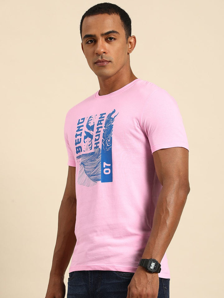 Being Human Graphic Printed Pure Cotton Casual T-shirt