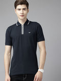 Park Avenue Polo Collar T-shirt with Zip Closure