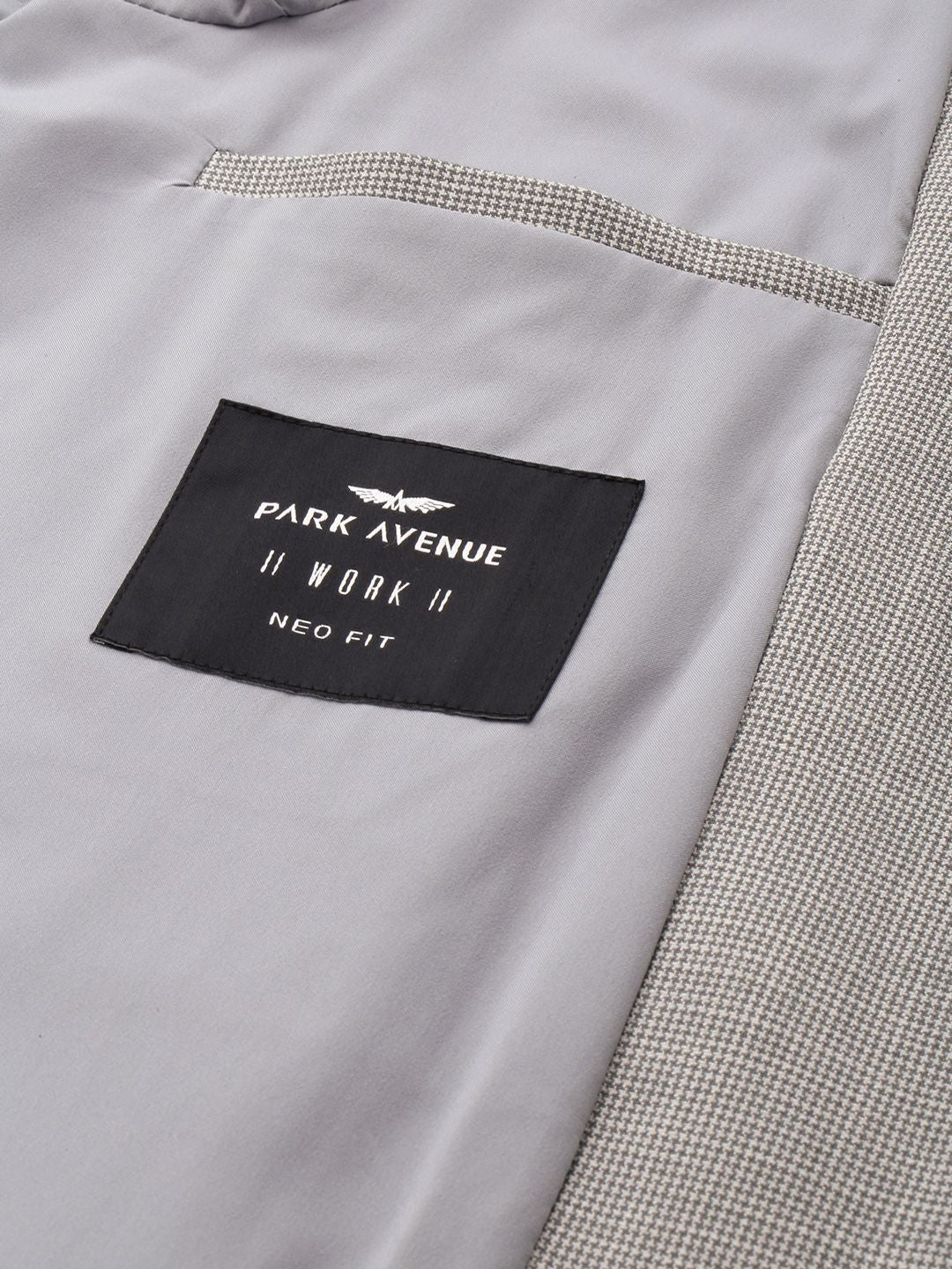 Park Avenue Slim Fit Checked 2 Piece Formal Suit