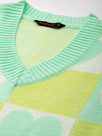 DressBerry Conversational Acrylic Sweater Vest