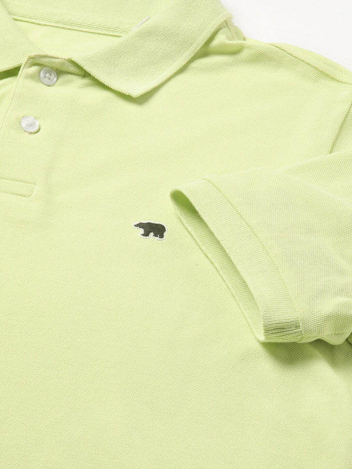 THE BEAR HOUSE Polo Collar Slim Fit Cotton T-shirt