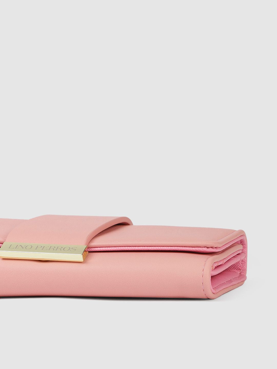 Lino Perros Women Solid Three Fold Wallet