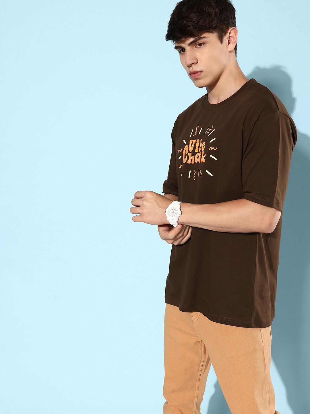 DILLINGER Men Printed Pure Cotton Oversize T-shirt