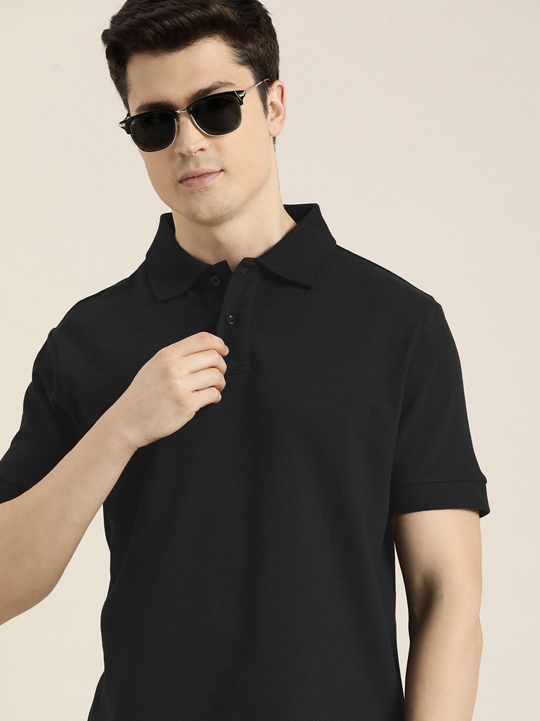 DILLINGER Men Polo Collar Pure Cotton T-shirt