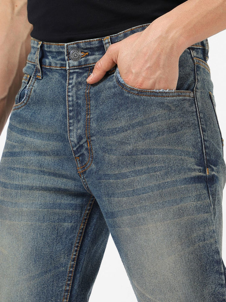 Urbano Fashion Men Regular Fit Washed Stretchable Jeans