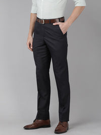 Park Avenue Men Solid Smart Fit Formal Trousers