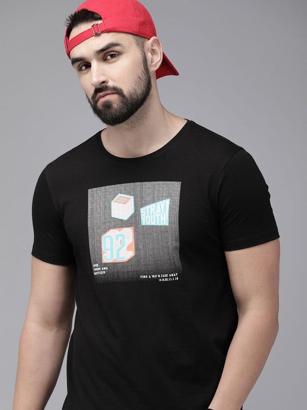 SPYKAR Printed Slim Fit T-shirt