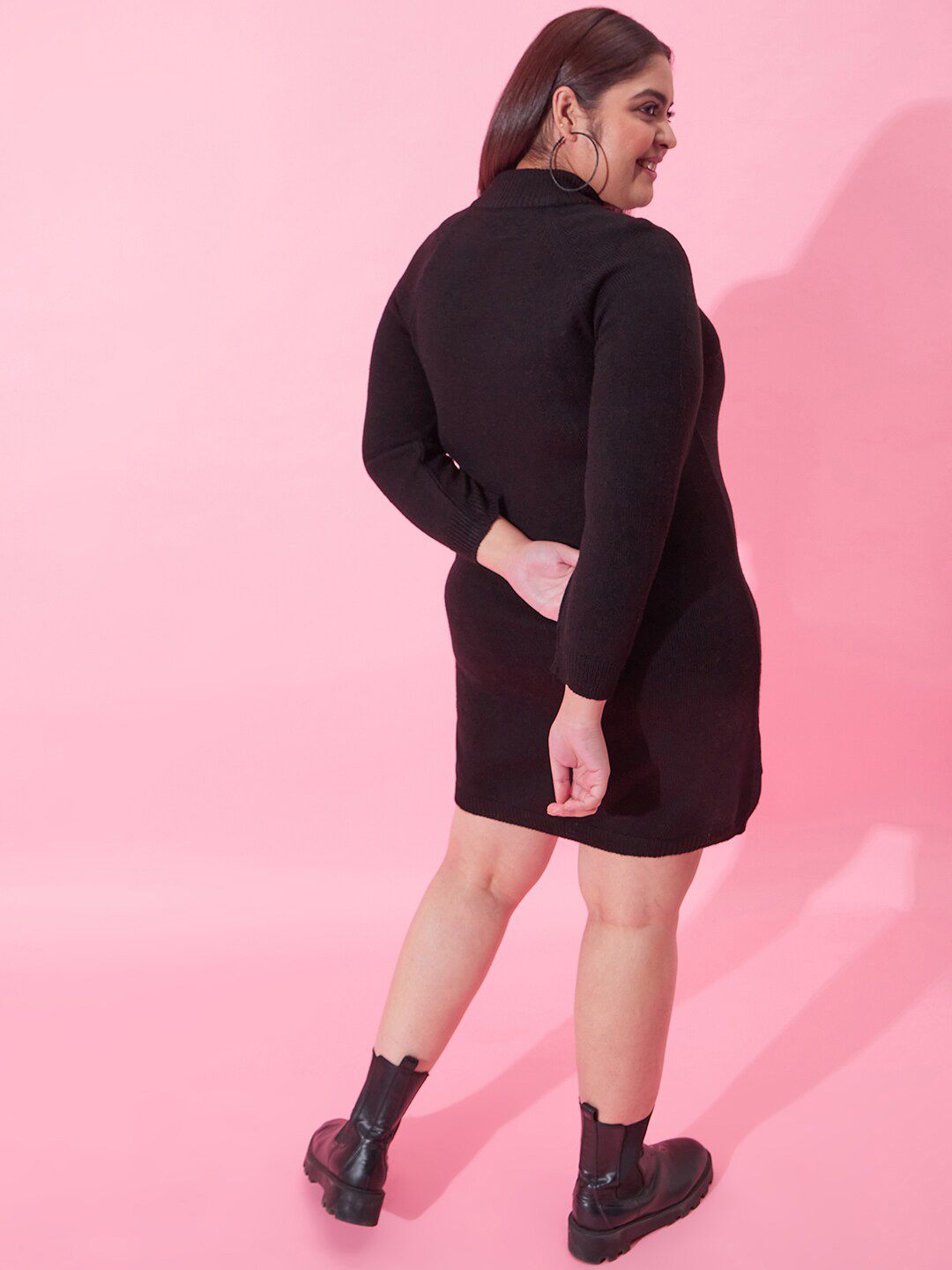 CURVY STREET Sweater Midi Cotton Dress