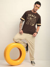 DILLINGER Men Short Sleeve Oversized Applique Printed Tshirt