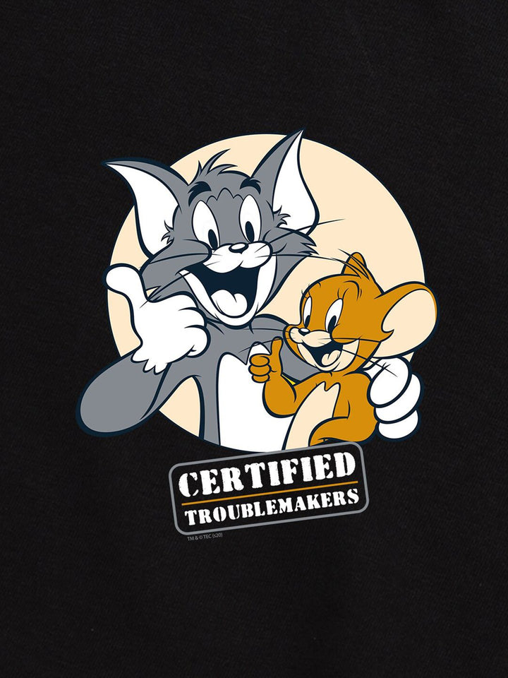 Bewakoof Humour and Comic Printed Tom & Jerry Pure Cotton T-shirt