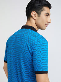 Park Avenue Printed Polo Collar Slim Fit T-shirt