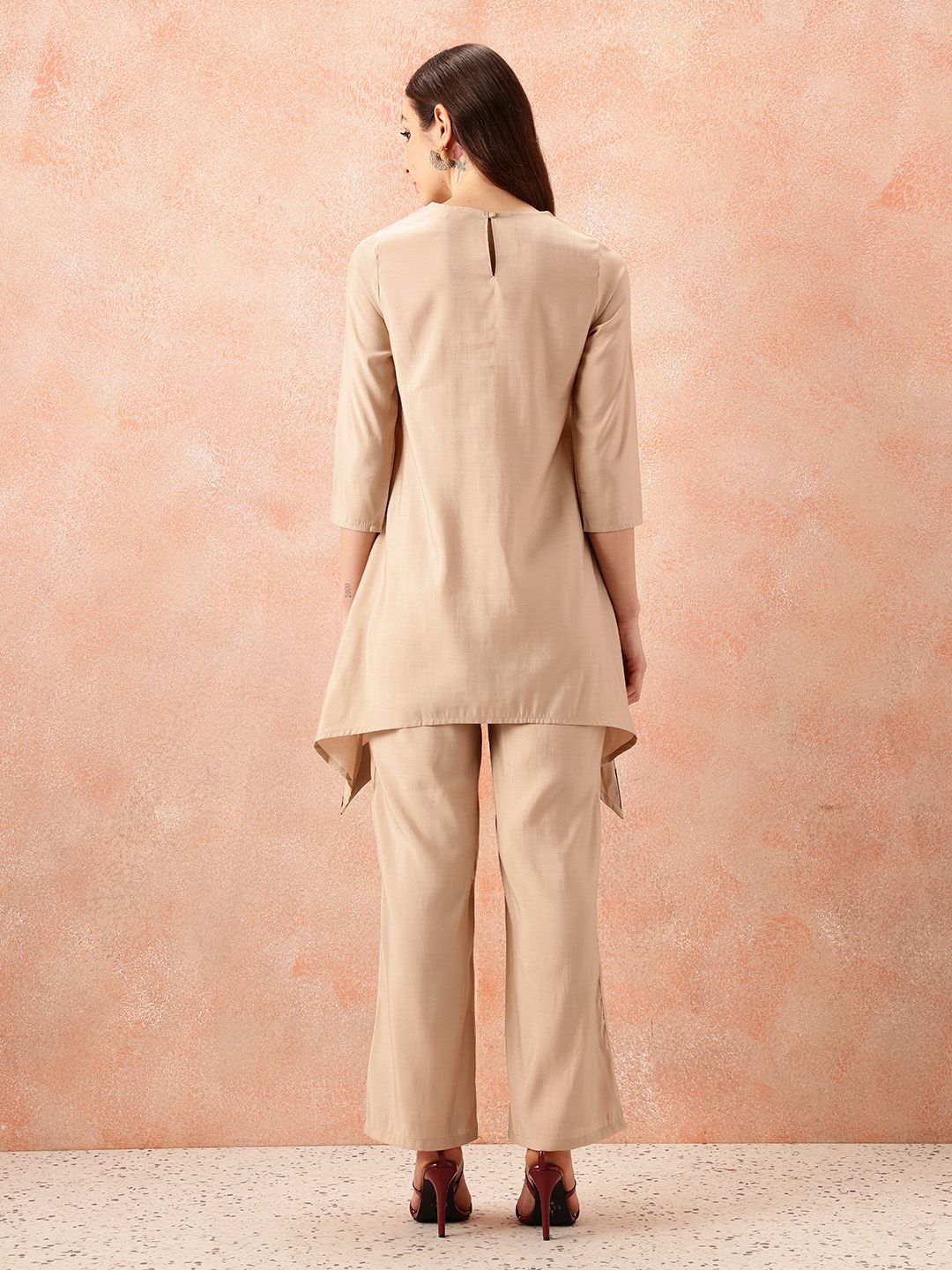 all about you Contrast Neck Ethnic Co-Ords